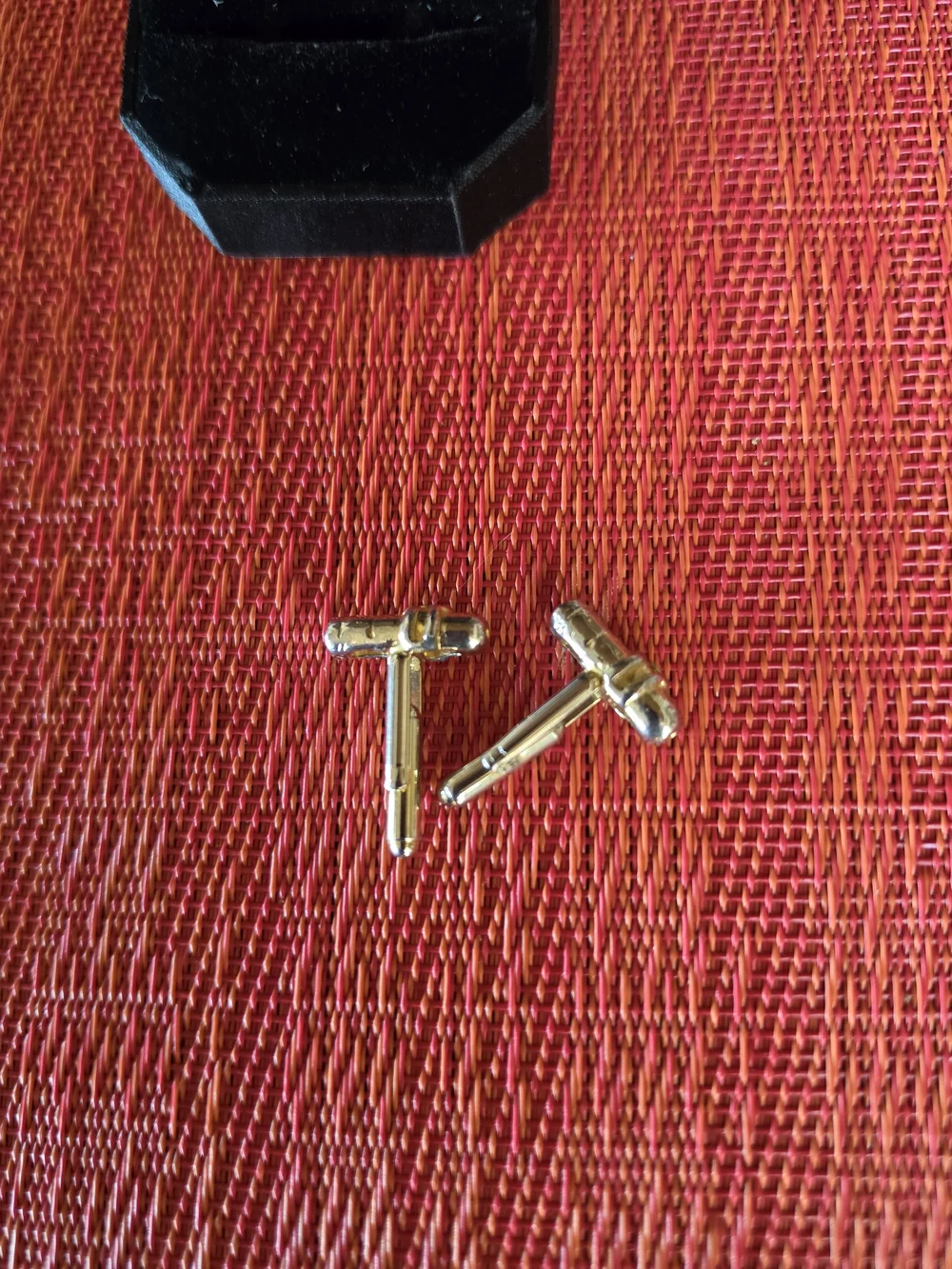 Vintage Two-Tone Gold Silver Cigar Cufflinks Stogie Collectible EUC